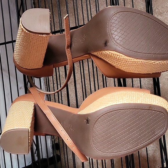 NWB Jessica Simpson Ginger Cookie Juba Calf Pisila Sandals Size 11M - Picture 6 of 6